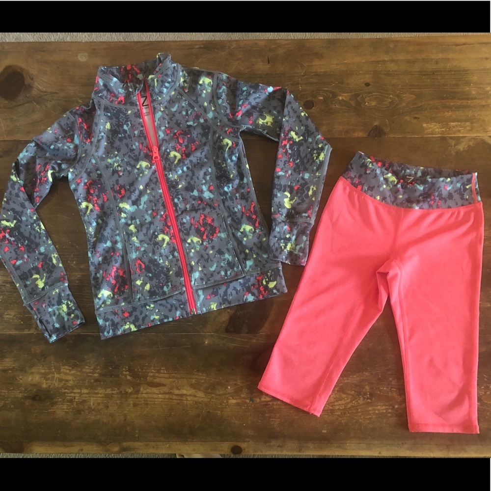 Girls Zella Active Outfit, size XS, like new